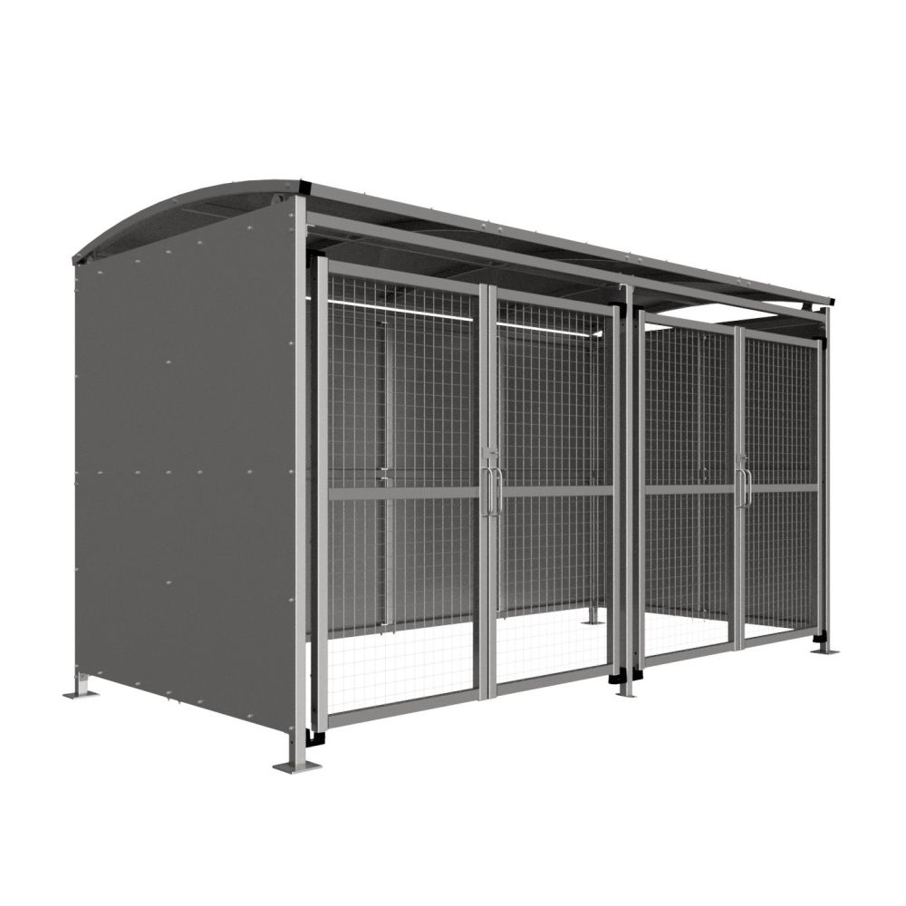 4M BADBY GALV WITH MESH DOORS