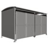 4M BADBY GALV WITH PANEL DOORS SQ