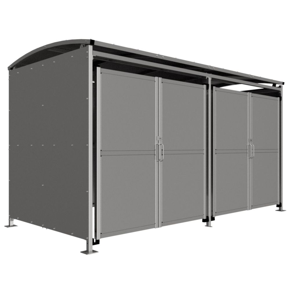 4M BADBY GALV WITH PANEL DOORS SQ