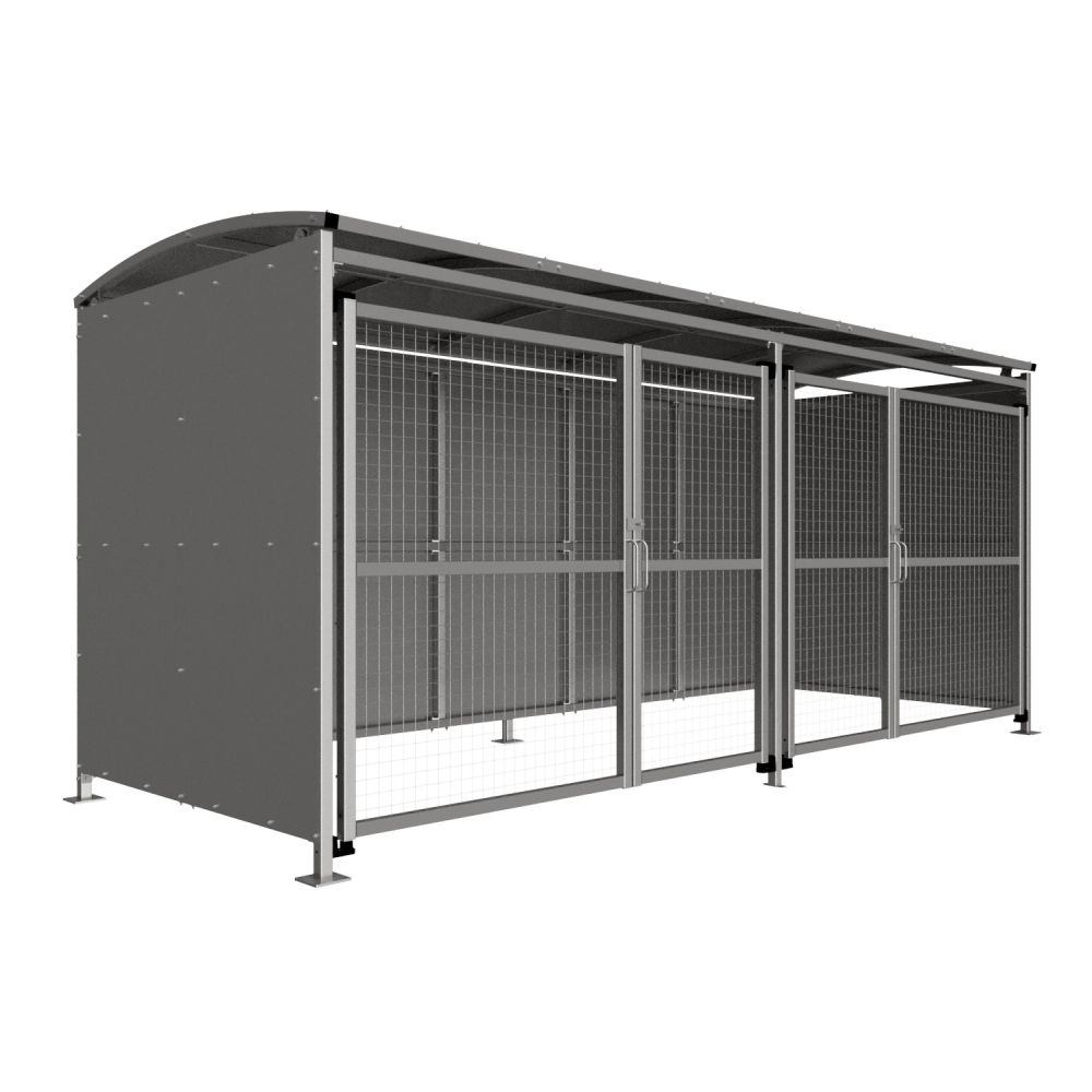 5M BADBY GALV WITH MESH DOORS