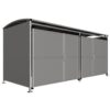 5M BADBY GALV WITH PANEL DOORS SQ