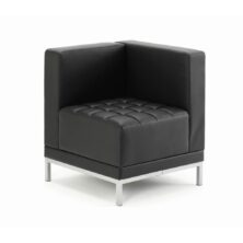 Infinity Modular Corner Unit Sofa Chair Black Soft Bonded Leather Leather Reception Seating Workplace Stuff UK Infinity Modular Corner Unit Sofa Chair Black Soft Bonded Leather Leather Reception Seating Workplace Stuff UK