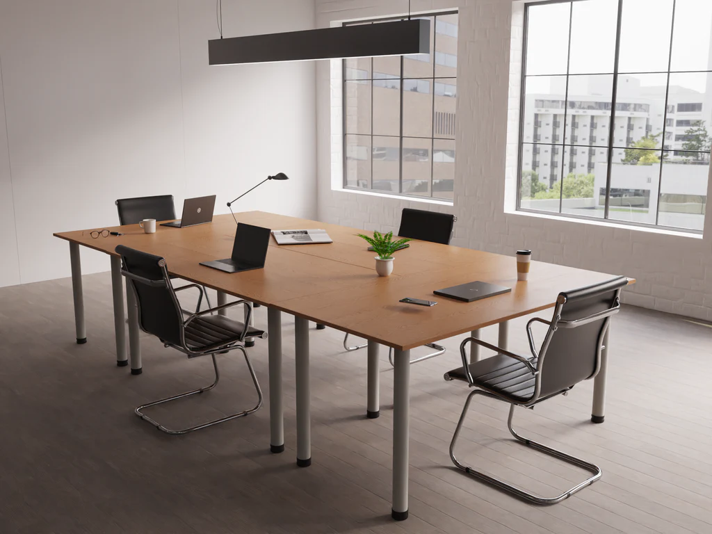 Impulse_Desk_4_Pod_With_Nola_Cantilever_Oak_1024x1024