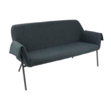 Liana Two Seater Sofa with Black Metal Frame Fabric Reception Seating Workplace Stuff UK Liana Two Seater Sofa with Black Metal Frame Fabric Reception Seating Workplace Stuff UK