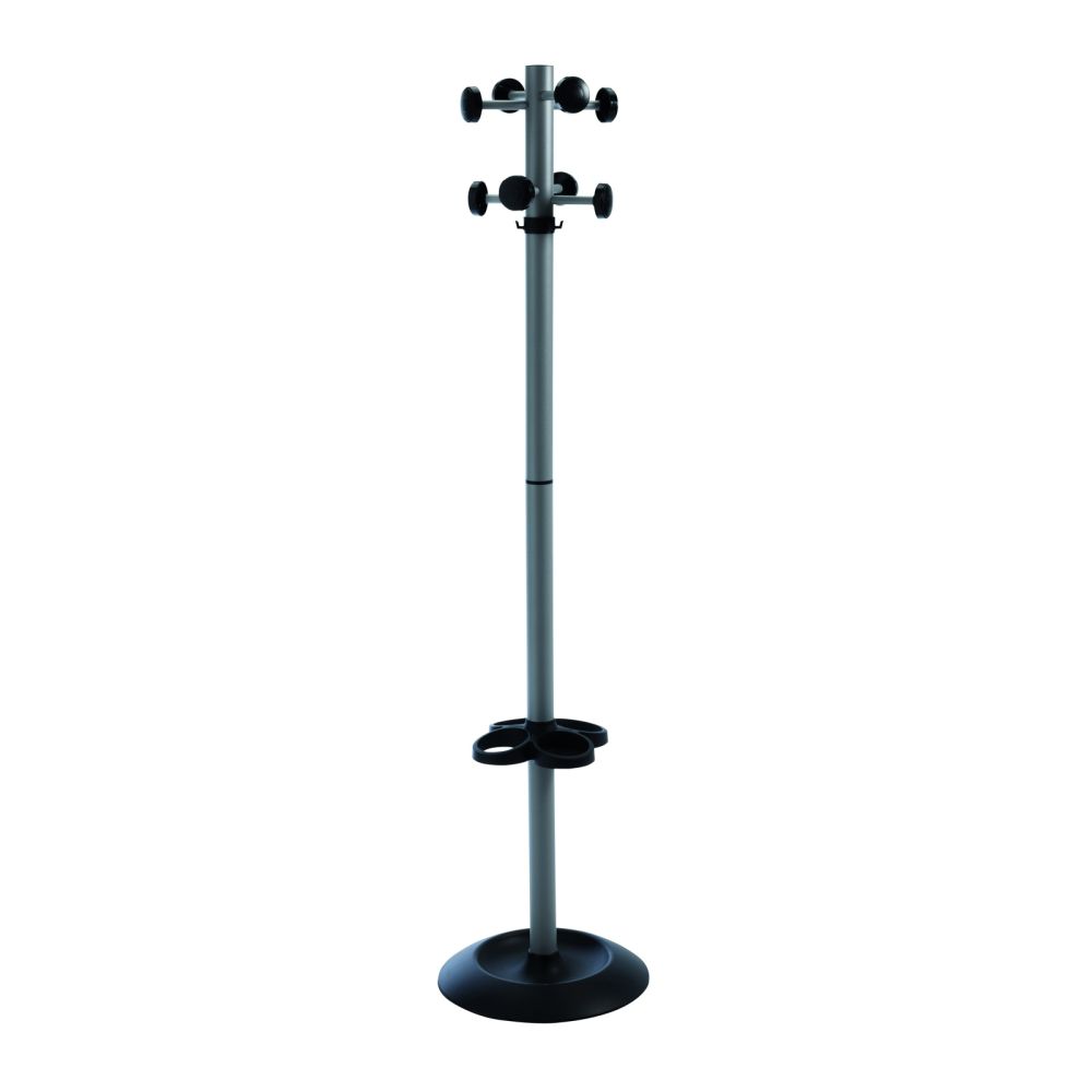 Coat and Umbrella Stand - Black Coat and Umbrella Stand - Black Workplace Stuff UK