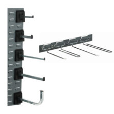 Wall Mounted Louvre Panel Spigots Storage Boxes & Containers Workplace Stuff UK