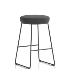 Turin Black Frame Fabric Seat Stool Chair Canteen Furniture Workplace Stuff UK Turin Black Frame Fabric Seat Stool Chair Canteen Furniture Workplace Stuff UK