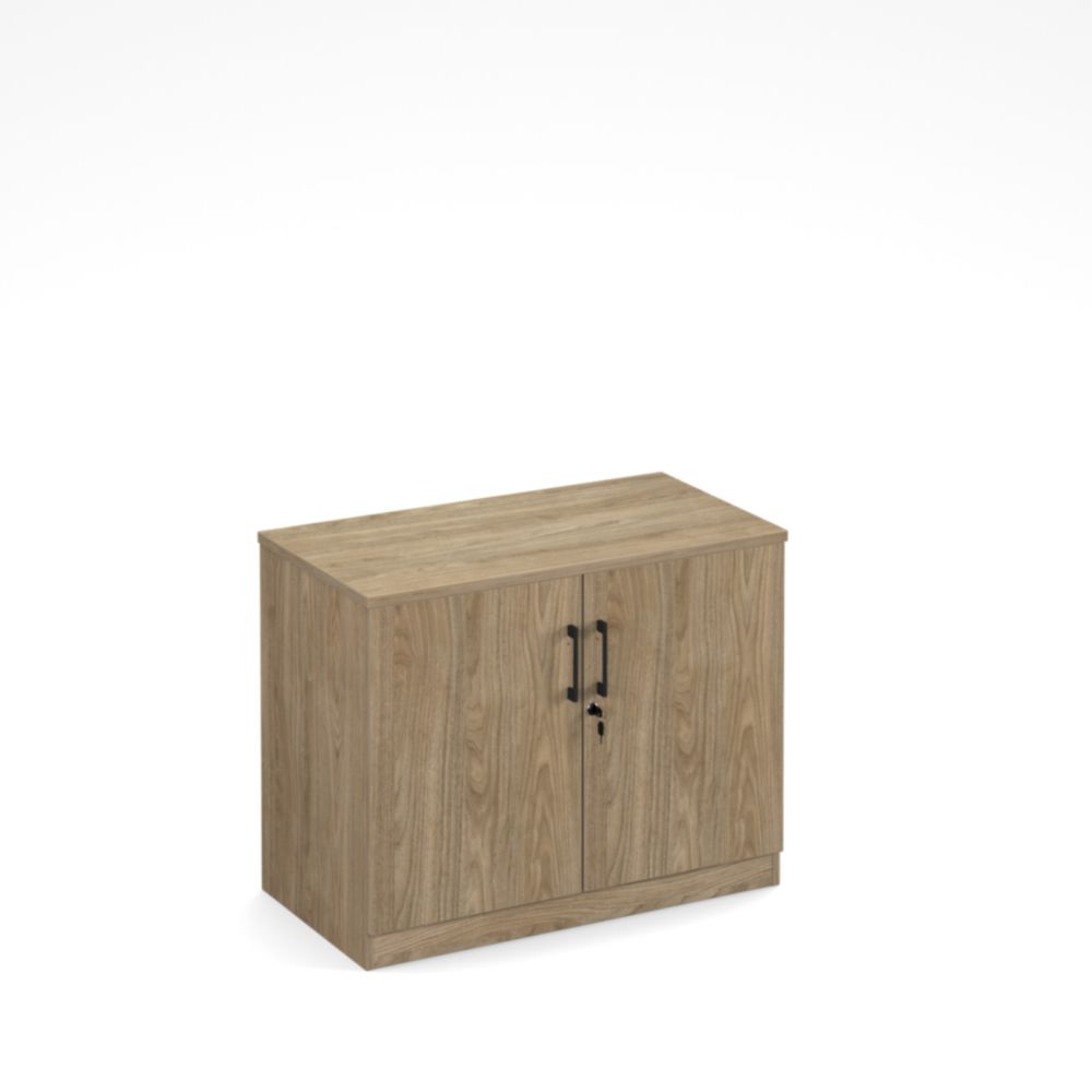 Anson Executive Low Cupboard Unit - Barcelona Walnut Anson Executive Low Cupboard Unit - Barcelona Walnut Workplace Stuff UK