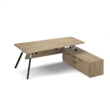 Anson Executive Desk with A-Frame Legs and Deep Return – Barcelona Walnut Office Desks Workplace Stuff UK Anson Executive Desk with A-Frame Legs and Deep Return – Barcelona Walnut Office Desks Workplace Stuff UK