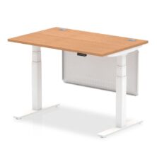 Air Height Adjustable Desk with Cable Ports & Steel Modesty Panel D800mm Office Desks Workplace Stuff UK Air Height Adjustable Desk with Cable Ports & Steel Modesty Panel D800mm Office Desks Workplace Stuff UK
