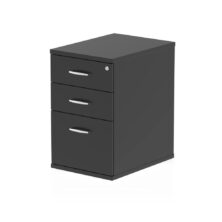 Black Inspire Desk High Pedestal with 3 Drawers Office Pedestals Workplace Stuff UK Black Inspire Desk High Pedestal with 3 Drawers Office Pedestals Workplace Stuff UK
