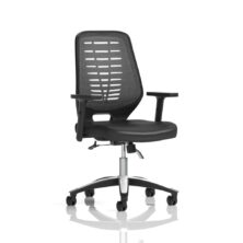 Relay Task Operator Chair with Black Leather Seat Mesh Back Office Chairs Workplace Stuff UK Relay Task Operator Chair with Black Leather Seat Mesh Back Office Chairs Workplace Stuff UK