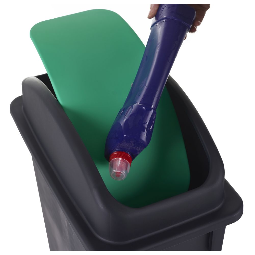 Lid Closeup - Green Push Flap Lid 2