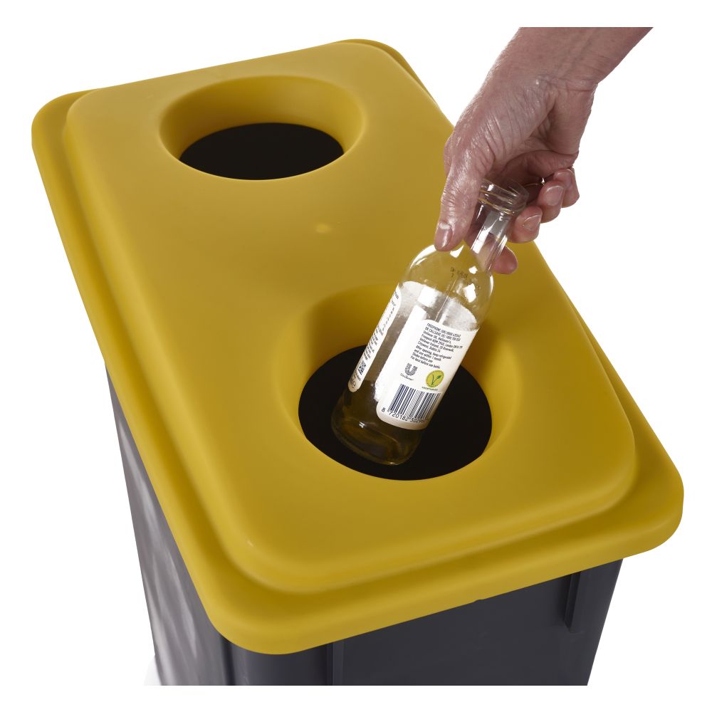 Lid Closeup - Yellow Bottle Hole Lid 2