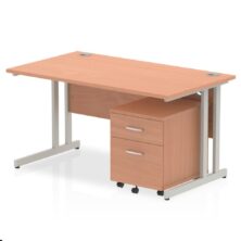 Inspire Cantilever Straight Desk with Mobile Pedestal BUNDLE Office Desks Workplace Stuff UK Inspire Cantilever Straight Desk with Mobile Pedestal BUNDLE Office Desks Workplace Stuff UK