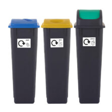 Recycling Bins 90 Litre (Set of 3) Litter Bins Workplace Stuff UK Recycling Bins 90 Litre (Set of 3) Litter Bins Workplace Stuff UK