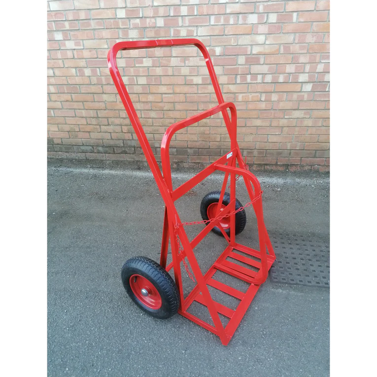 Twin Oxygen Propane Gas Cylinder Trolley Twin Oxygen Propane Gas Cylinder Trolley Workplace Stuff UK