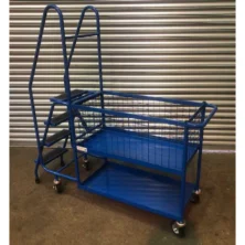 Warehouse Picking Trolley With Steps Trolleys Workplace Stuff UK Warehouse Picking Trolley With Steps Trolleys Workplace Stuff UK