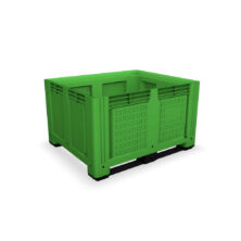 Rigid Plastic Box Pallet with Vented Sides – Green Plastic Pallets & Box Pallets Workplace Stuff UK Rigid Plastic Box Pallet with Vented Sides – Green Plastic Pallets & Box Pallets Workplace Stuff UK