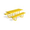 138 117 151 Haddon Picnic Table, Galvanised & Colour RAL 1021