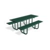 138 117 151 Haddon Picnic Table, Galvanised & Colour RAL 6005