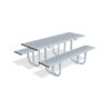 138 117 151 Haddon Picnic Table, Galvanised & Colour RAL 7001