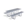 138 117 156 Haddon Picnic Table, Stainless Steel