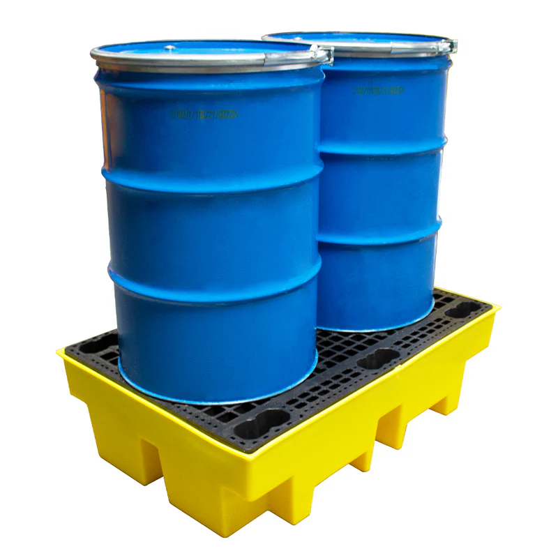 Double Drum Spill Pallet 240ltr Sump Capacity Double Drum Spill Pallet 240ltr Sump Capacity Workplace Stuff UK