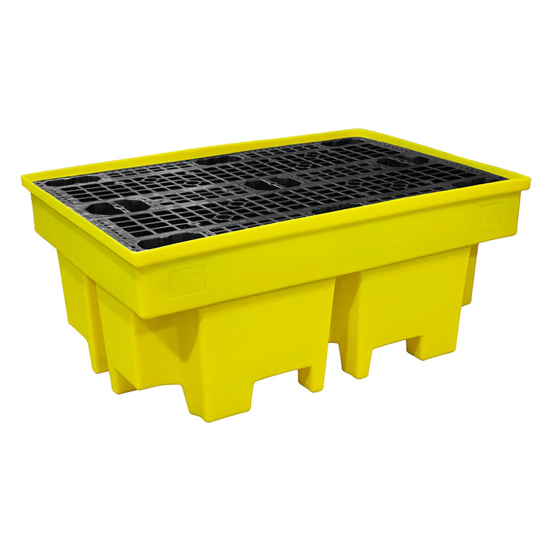 Spill Pallet With 4 Way FLT Access (For 2 x 205ltr Drums) Spill Pallet With 4 Way FLT Access (For 2 x 205ltr Drums) Workplace Stuff UK