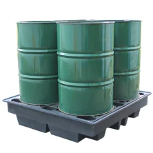 Recycled Low Profile Plastic 4 Drum Spill Pallet Safety & Security Workplace Stuff UK Recycled Low Profile Plastic 4 Drum Spill Pallet Safety & Security Workplace Stuff UK
