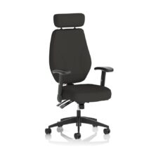 Nexus High Back Chair With Headrest Black Fabric Fabric Office Chairs Workplace Stuff UK Nexus High Back Chair With Headrest Black Fabric Fabric Office Chairs Workplace Stuff UK