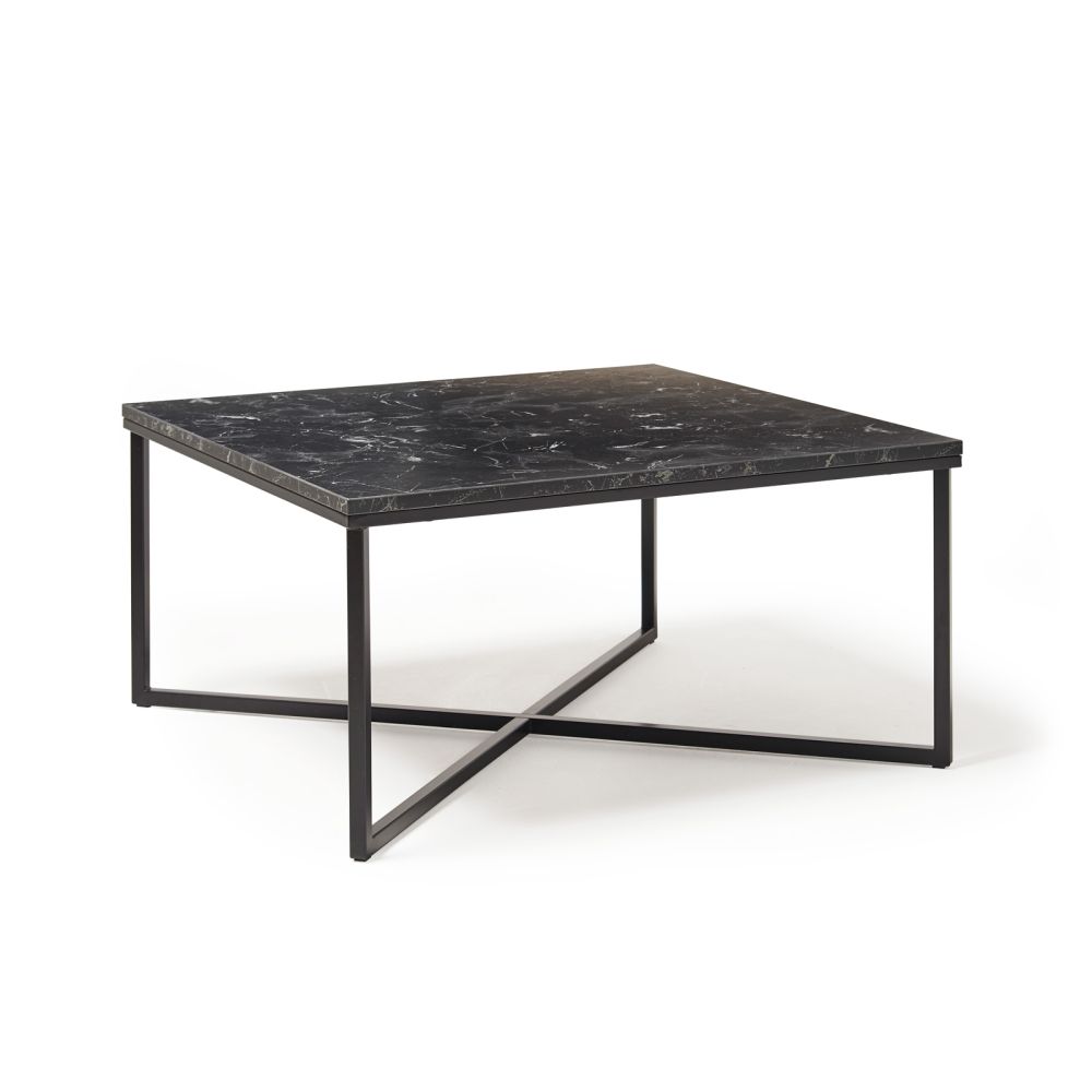 Siano Large Square Coffee Table with a Black Steel Frame and Lotus Wood Top Siano Large Square Coffee Table with a Black Steel Frame and Lotus Wood Top Workplace Stuff UK