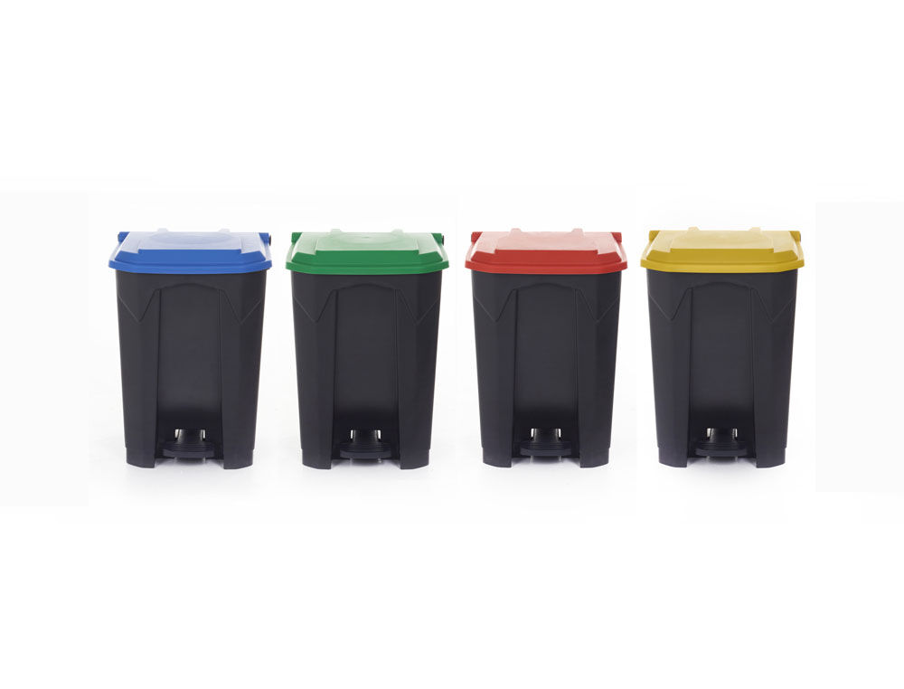 Pedal Bins with Coloured Lids Pedal Bins with Coloured Lids Workplace Stuff UK