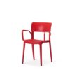 Vivo-Armchair-in-Terracotta-Red-angle