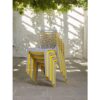 Zest Yellow and Grey stacked 8 high