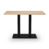 Tuff-Top-Original-Oak-top-on-Forza-Twin-dining-height-Base