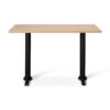 Tuff-Top-Original-Oak-top-on-Phoenix-Twin-dining-height-Base
