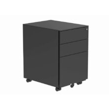 Black Steel 3 Drawer Mobile Pedestals CORE Collection Workplace Stuff UK Black Steel 3 Drawer Mobile Pedestals CORE Collection Workplace Stuff UK