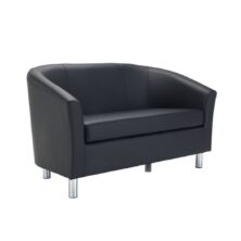 Tub Sofa with Metal Feet Leather Reception Seating Workplace Stuff UK Tub Sofa with Metal Feet Leather Reception Seating Workplace Stuff UK