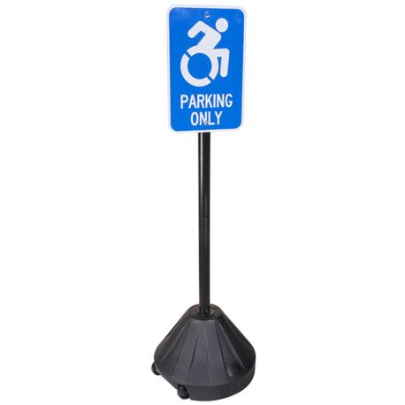 Safety Wheelable Sign Roll A Pole - Mobile Safety Sign on Wheels - Workplace Stuff UK