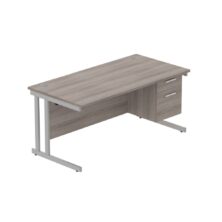Core Desk with Double Upright Cantilever Legs and 2 Drawer Fixed Pedestal Bundle Office Desks Workplace Stuff UK Core Desk with Double Upright Cantilever Legs and 2 Drawer Fixed Pedestal Bundle Office Desks Workplace Stuff UK