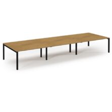 Connex Scalloped Triple Back to Back Desk Office Desks Workplace Stuff UK Connex Scalloped Triple Back to Back Desk Office Desks Workplace Stuff UK