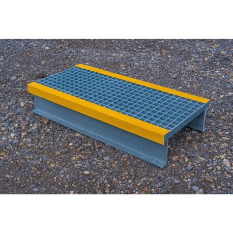 GRP Step Over Platform for Hazard Avoidance - Workplace Stuff UK