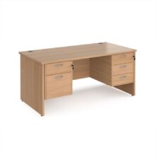 Maestro 25 Straight Desk with 2 Fixed Pedestals Office Desks Workplace Stuff UK Maestro 25 Straight Desk with 2 Fixed Pedestals Office Desks Workplace Stuff UK