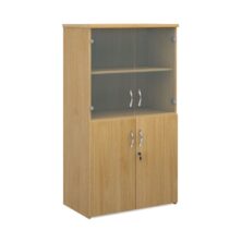 Universal Combination Unit with Glass Upper Doors Office Cupboards Workplace Stuff UK Universal Combination Unit with Glass Upper Doors Office Cupboards Workplace Stuff UK