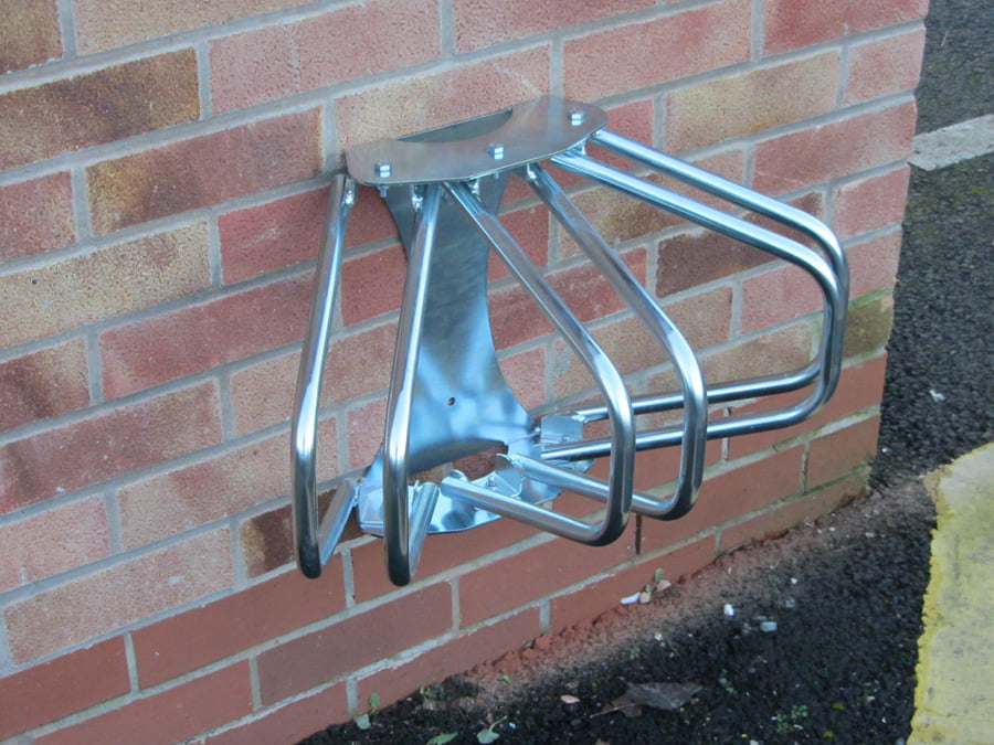 3 Section Adjustable Wall Mounted Cycle Rack 3 3 Section Adjustable Wall Mounted Cycle Rack