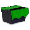 Attached-Lidded-Euro-Containers-Green