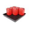 Drum-Tray-with-Container-Stand-9-drums Drum-Tray-with-Container-Stand-9-drums