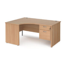 Maestro 25 Ergo Desk with 2 Drawer Pedestal Office Desks Workplace Stuff UK Maestro 25 Ergo Desk with 2 Drawer Pedestal Office Desks Workplace Stuff UK