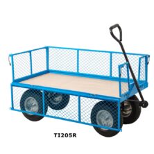 REACH Compliant Heavy Duty Platform Truck – Mesh Sides Turntable Trucks Workplace Stuff UK